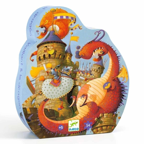 Djeco-Puzzle: Ritter und Drache - 54 Teile