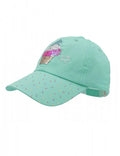 KIDS GIRL-Cap,"ice"Mützen, mit Schirm, aus Baumwolle