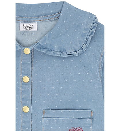 Hust & Claire-HCEly  Dotty denim-Blue Denim
