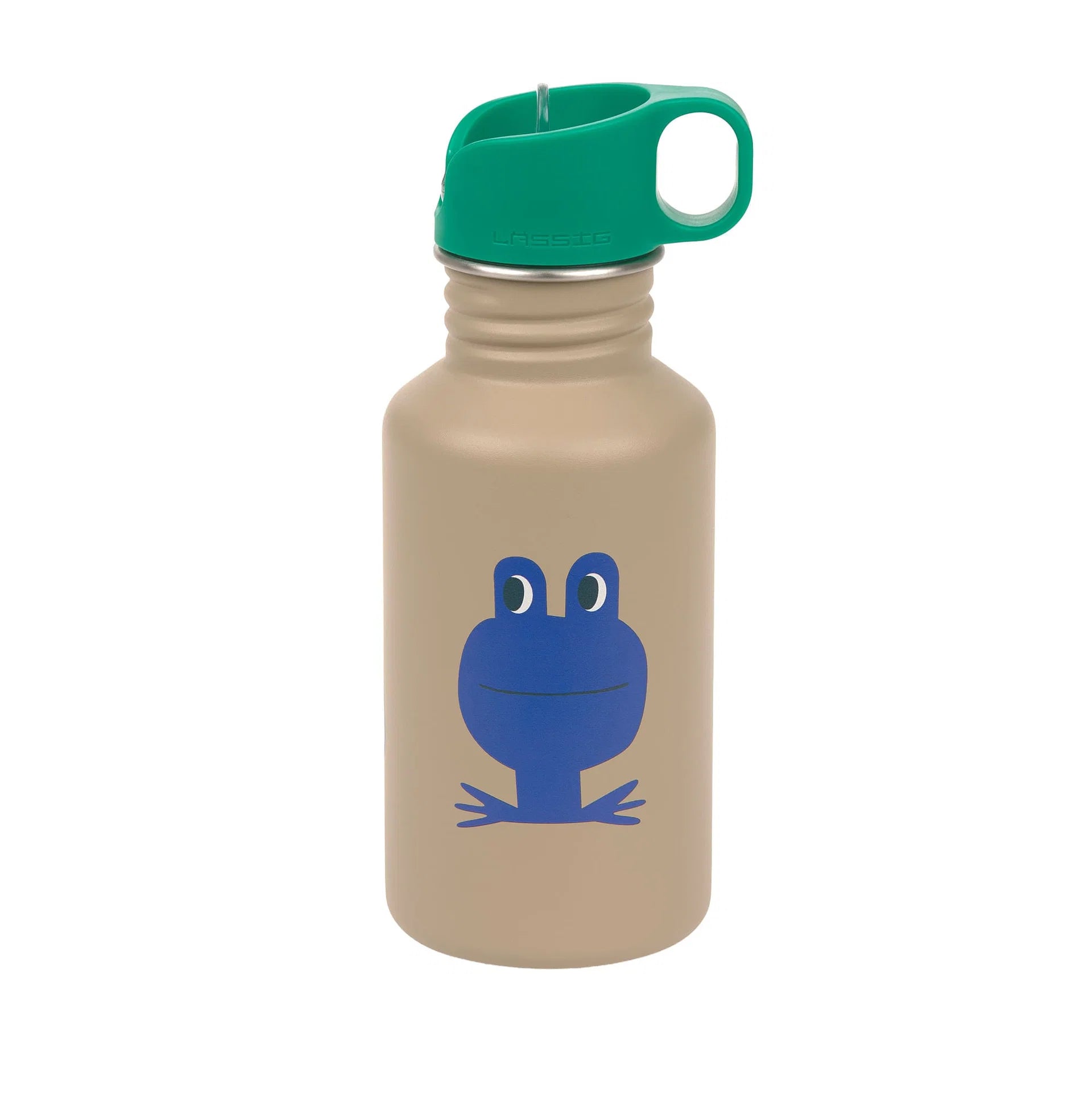Edelstahl Kinder Trinkflasche 500 ml - Happy Trails, Frosch
