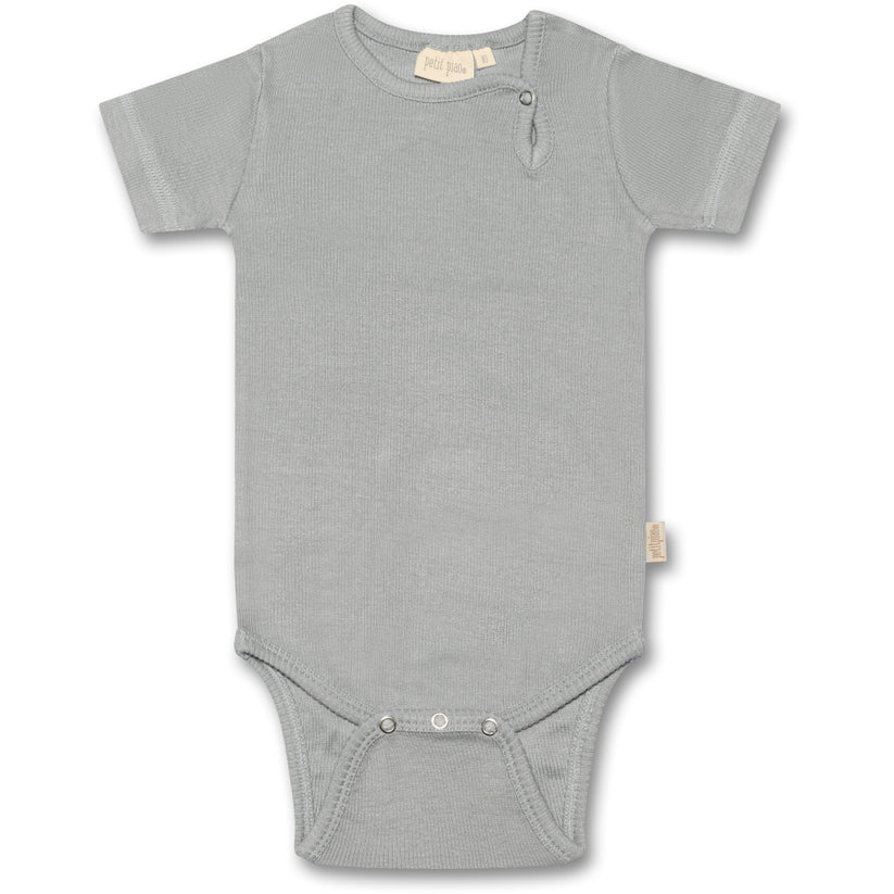 Petit Piao-Body S/S Modal-Blue Mist