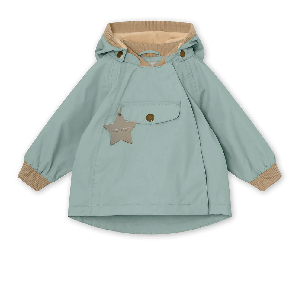 Mini A Ture - Wai fleece lined spring jacket. GRS - Gray Mist