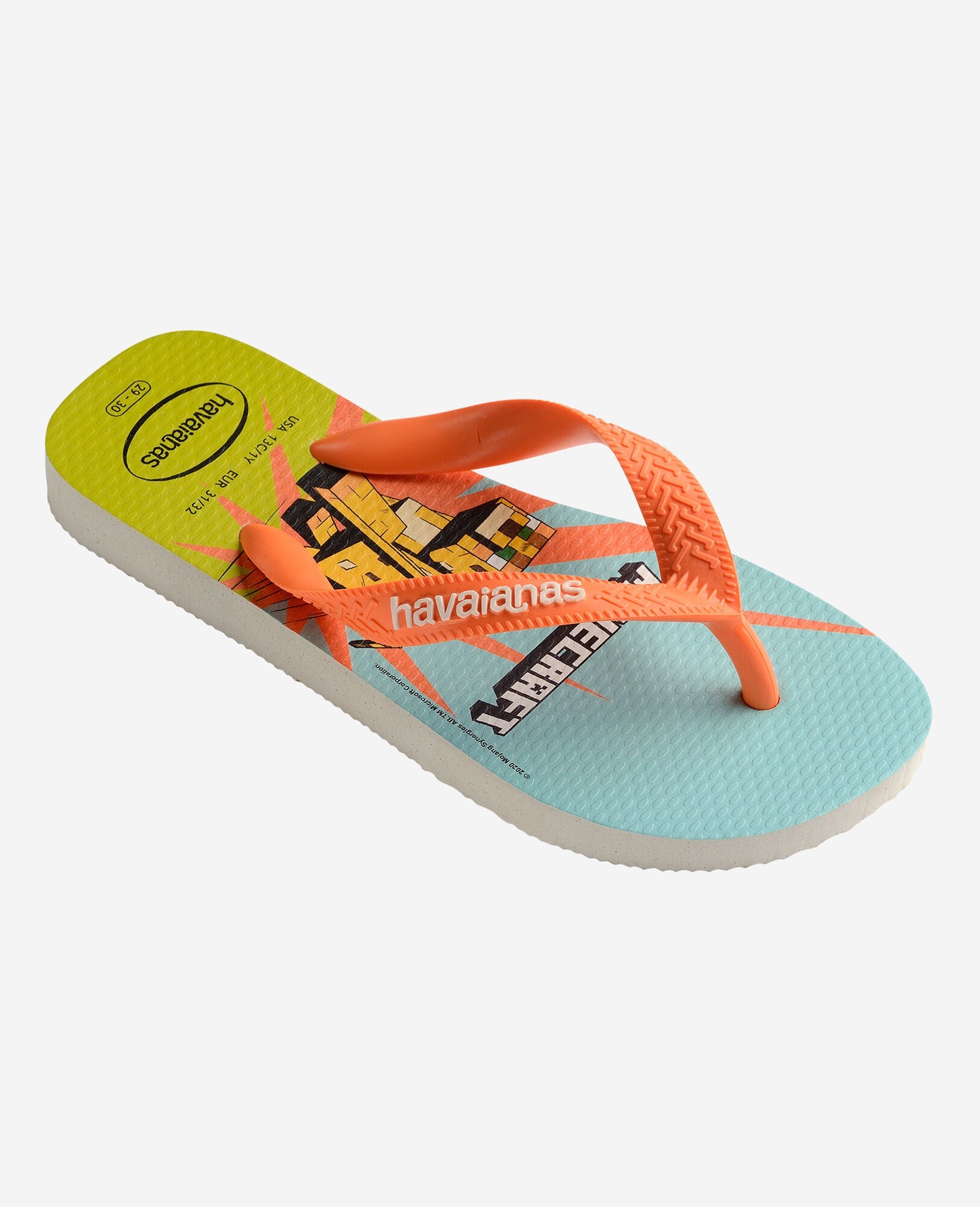 Havaianas Kids Minecraft Branco Coral