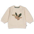 Feetje-Sweater - Wiggle and Waddle-Natur Melange