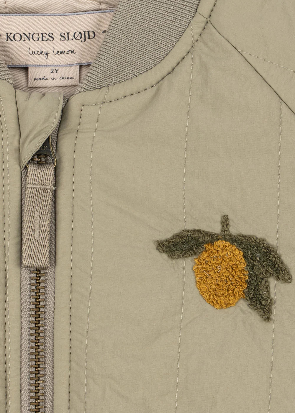 Konges Sloejd-JUNO TERRY BOMBER JACKET-LAUREL OAK