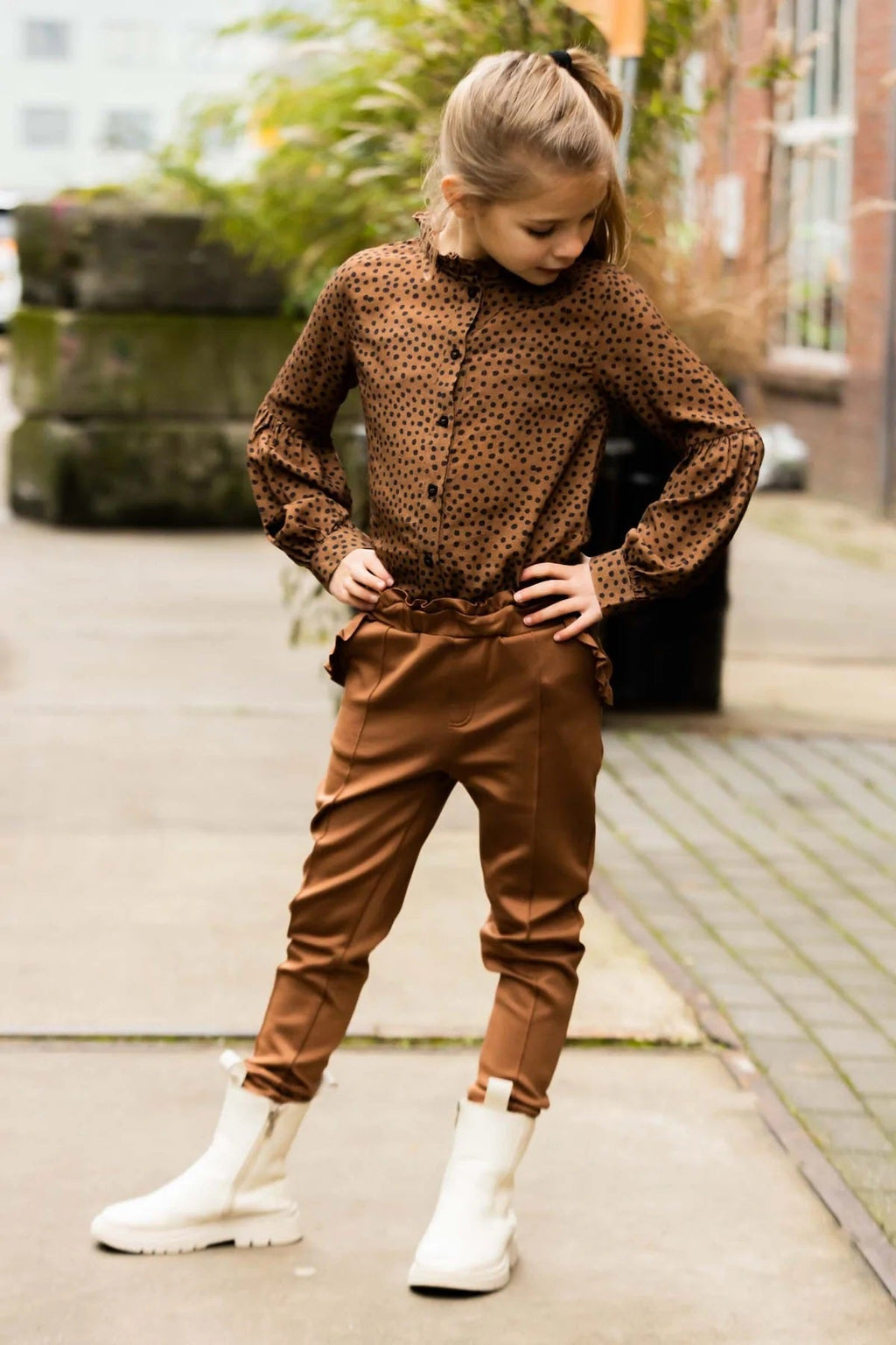 Quapi - PANTS - Brown Fudge