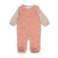 Feetje-2-tlg. Strampler Samt AO - Fall in Love-Rosa