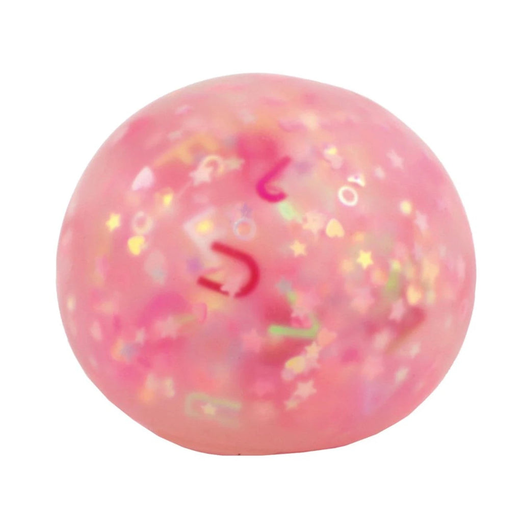 Quetschball ABC Glitter Ball