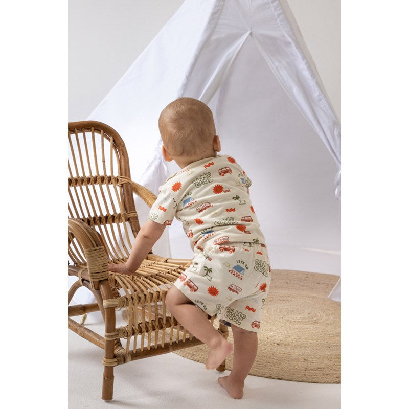 Feetje-T-Shirt AOP - Camp Cool-Natur