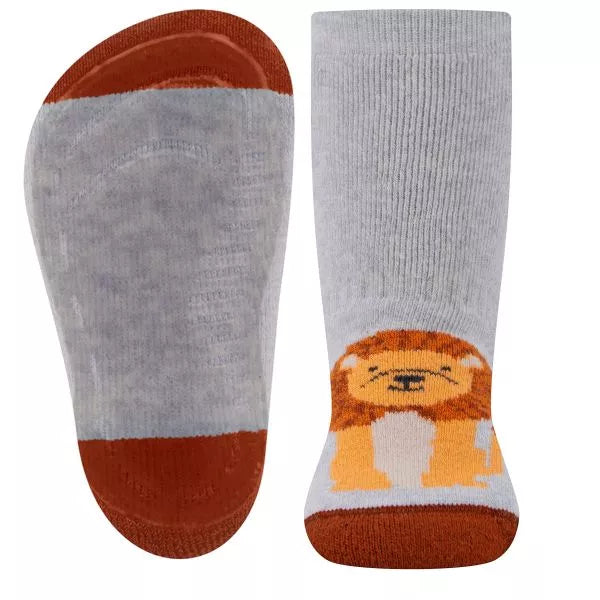 Stoppersocken SoftStep Löwe - hellsilber melange