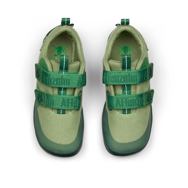 Affenzahn - Barfußschuh Baumwolle Lucky - Bio-Baumwolle - Grün