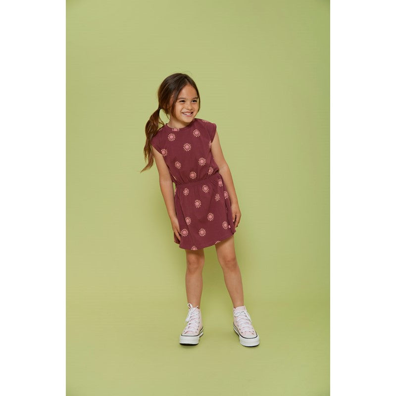 Jubel-Kleid AOP - Salsa Sunset-Bordeaux
