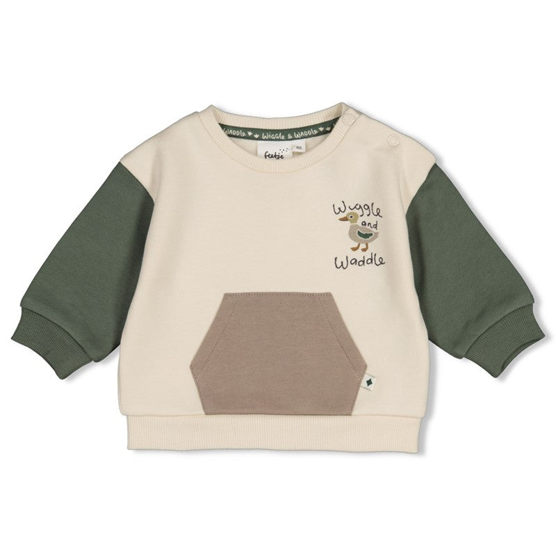 Feetje-Sweater relaxed fit - Wiggle and Waddle-Natur
