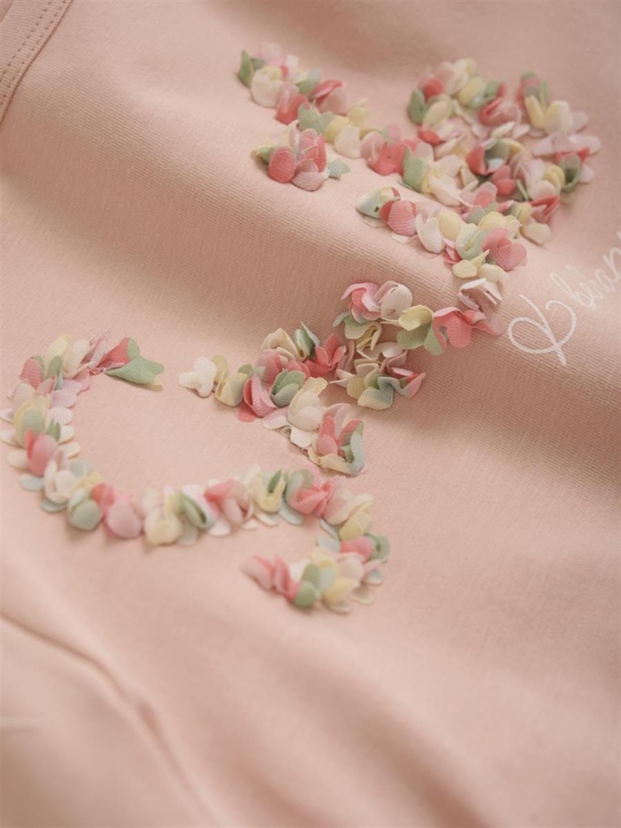 Minymo-T-shirt LS-Peach Beige