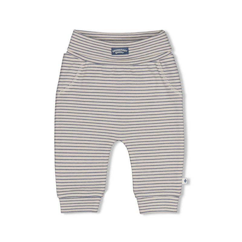 Feetje-Gerippte Hose Ringel - Breakfast Buddy-Blau