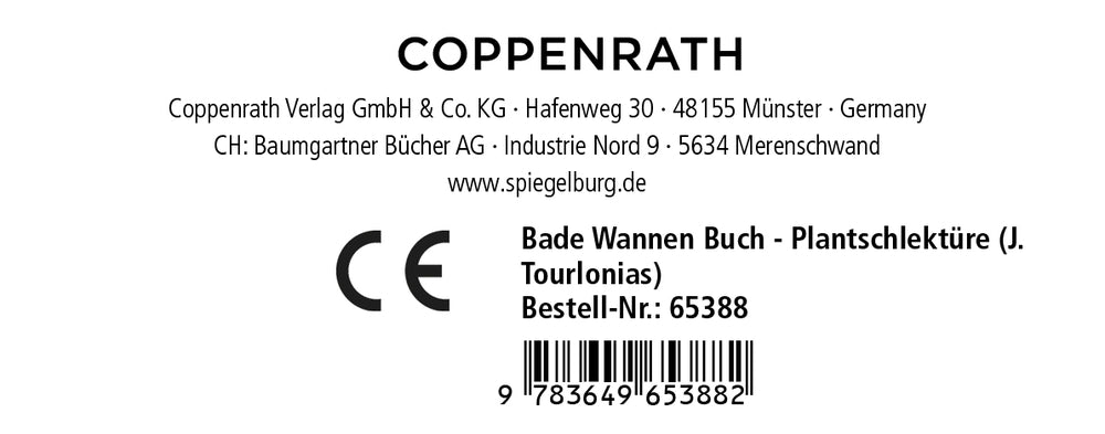 Bade Wannen Buch - Plantschlektüre (J. Tourlonias)