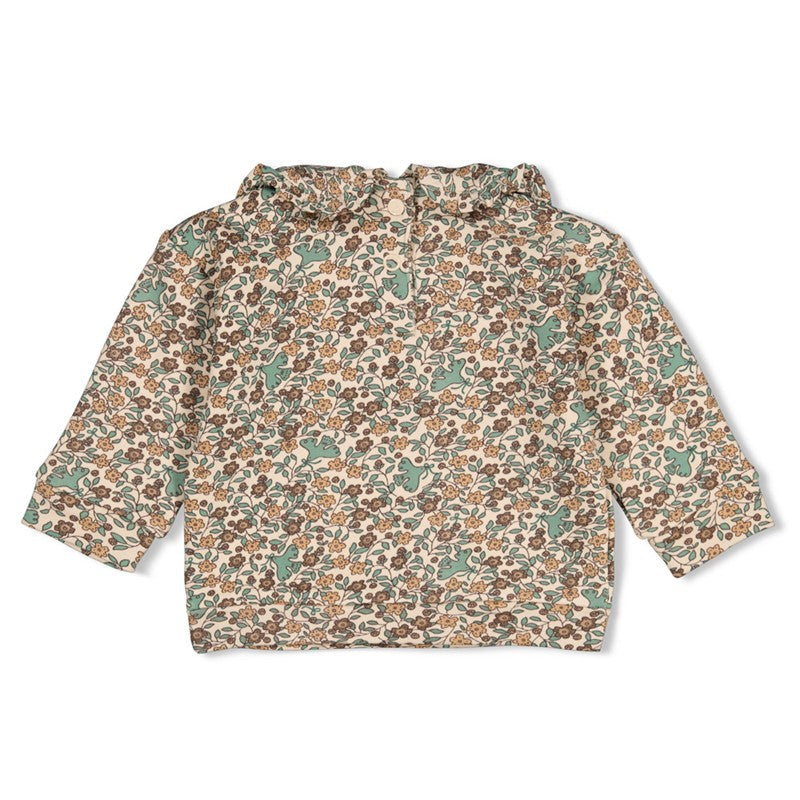 Feetje-Sweater AOP relaxed fit - Lucky Bloombird-Natur