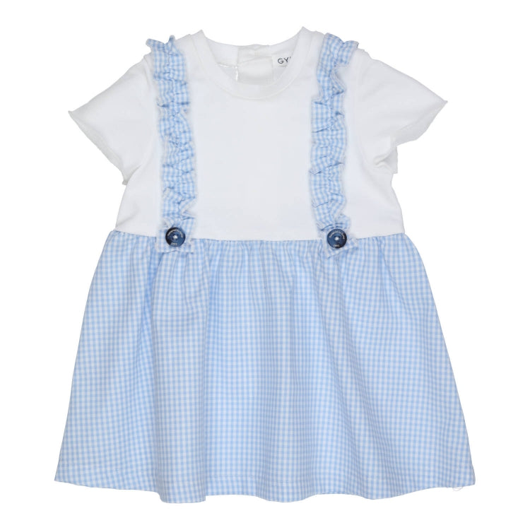 Dress Cassis - Hellblau/weiß