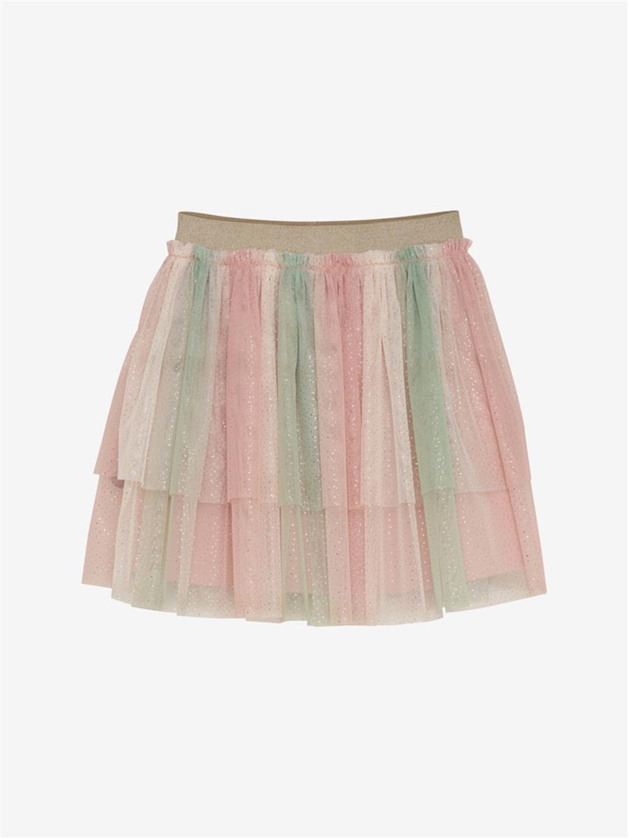 Minymo-Skirt w. Glitter-Peach Beige