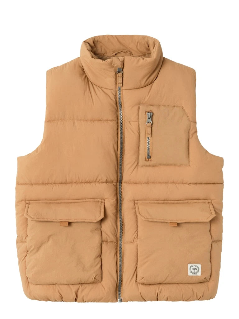 Name it-NKMMELBOURNE VEST-Brown Sugar