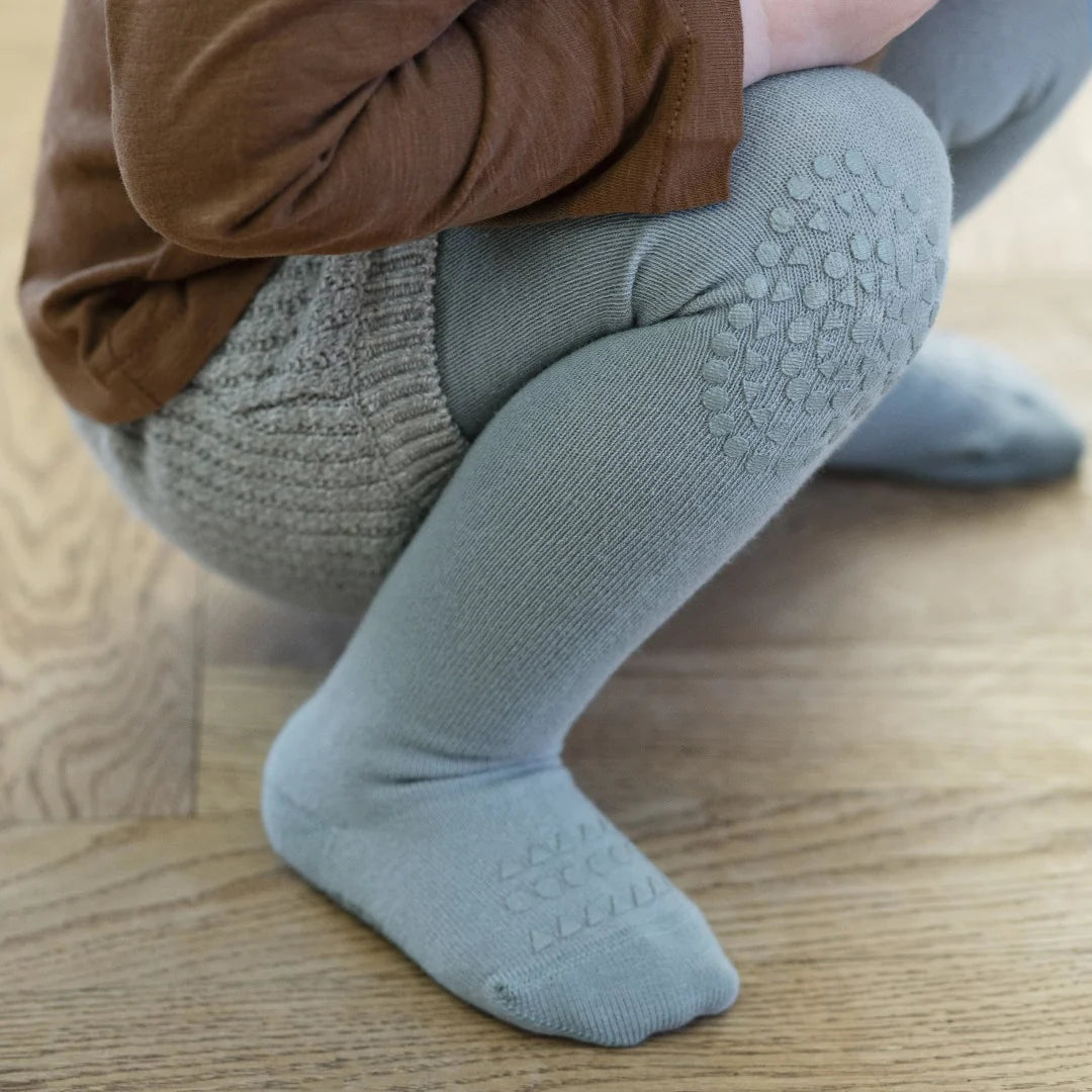 GoBABYGo-Crawling tights-Dusty Blue