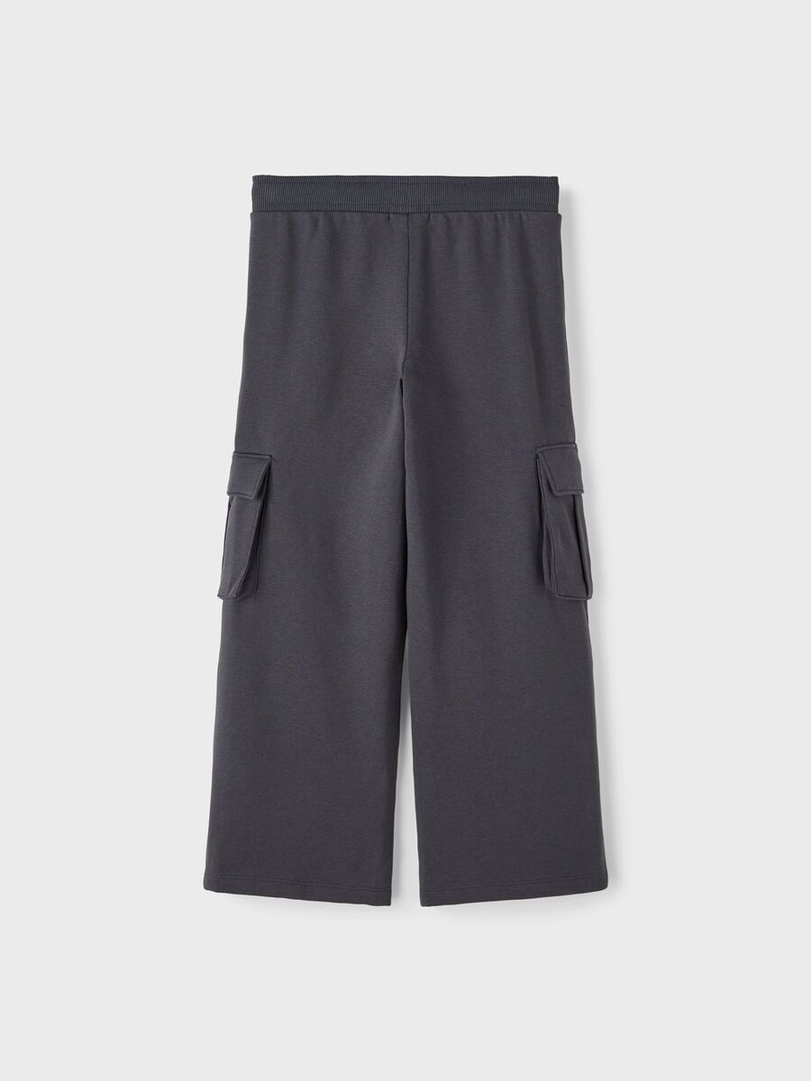 name it-NKFOCALIA SWEAT WIDE PANT BRU-India Ink
