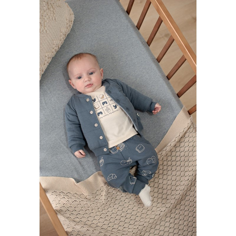 Feetje-Hose AOP - Breakfast Buddy-Blau