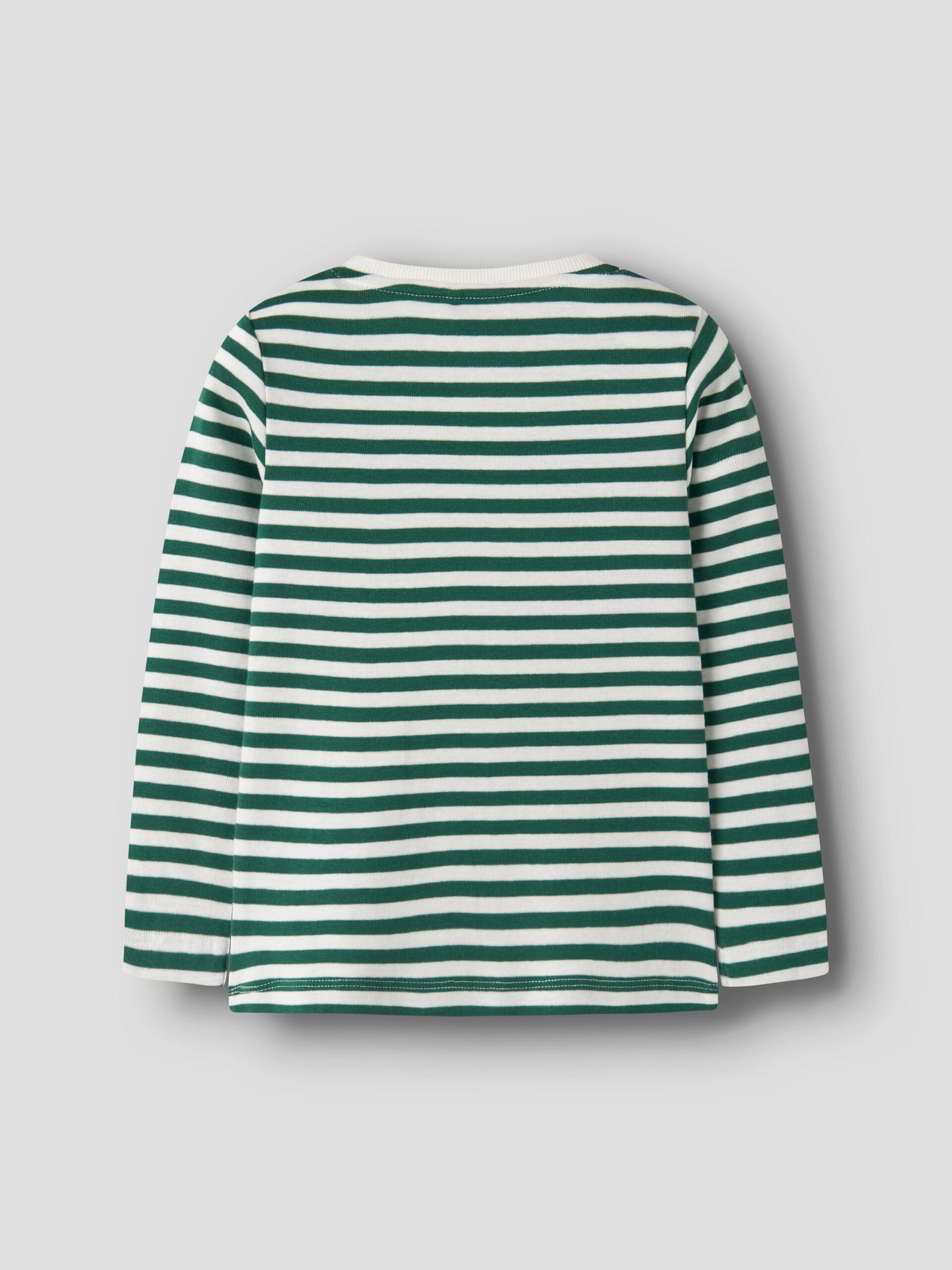 Name it - SLIM FIT OBERTEIL MIT LANGEN ÄRMELN Cloud Dancer/Dino