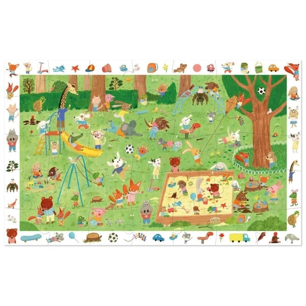 Djeco-Wimmelpuzzle: Spielplatz - 35 Teile