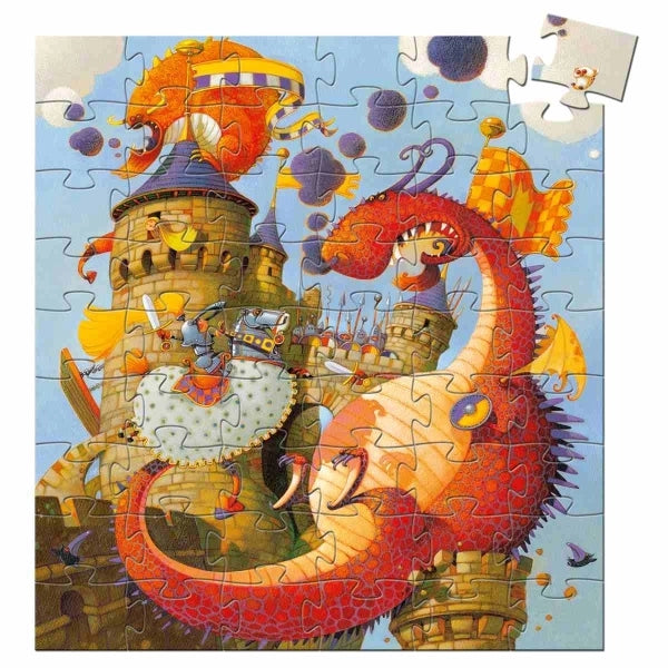 Djeco-Puzzle: Ritter und Drache - 54 Teile