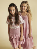 Creamie-T-shirt SS Stripe-Bridal Rose