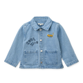 Liewood-Kinsley Placement Denim Overshirt-Cool kids / Light blue denim