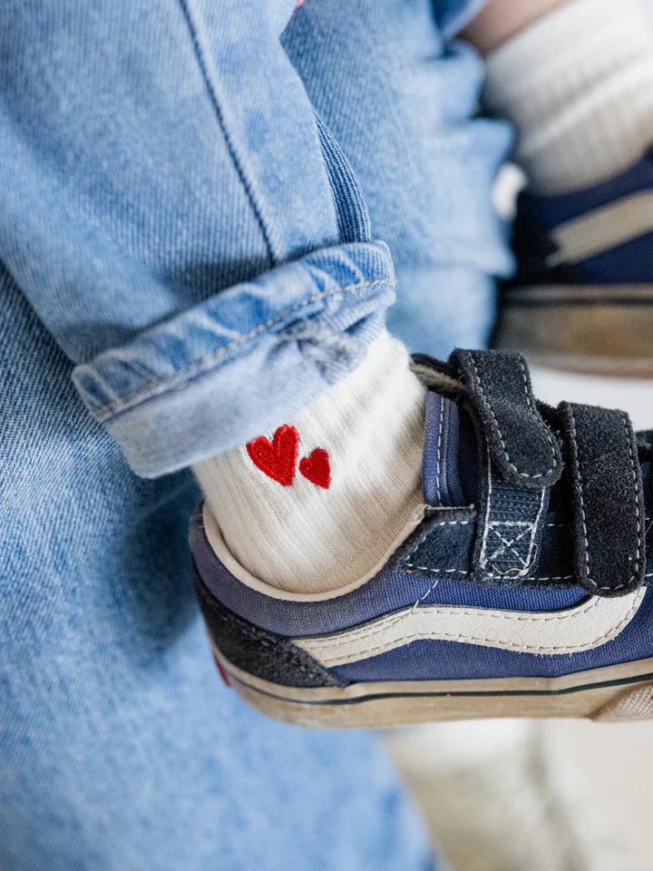 ATELIER RIVE-HEART SOCKS Cream