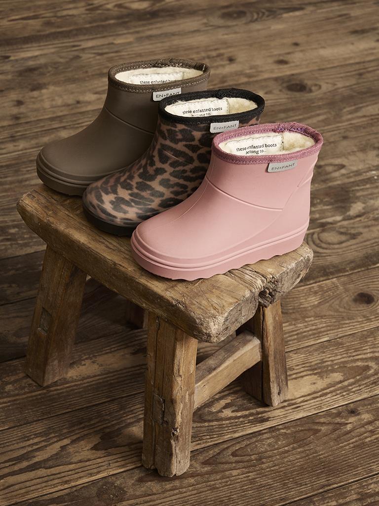 En Fant-Thermo Boots Short Solid-Old Rose
