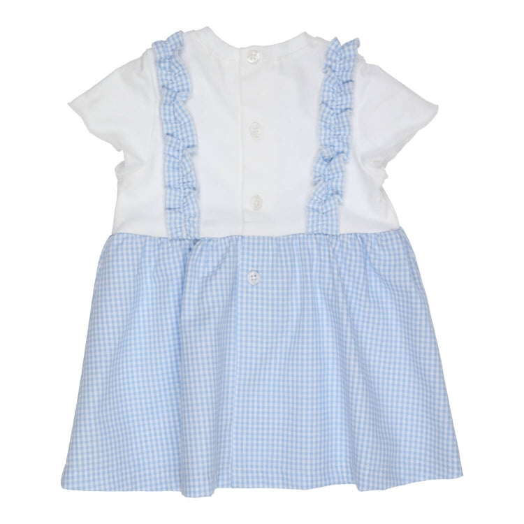 Dress Cassis - Hellblau/weiß