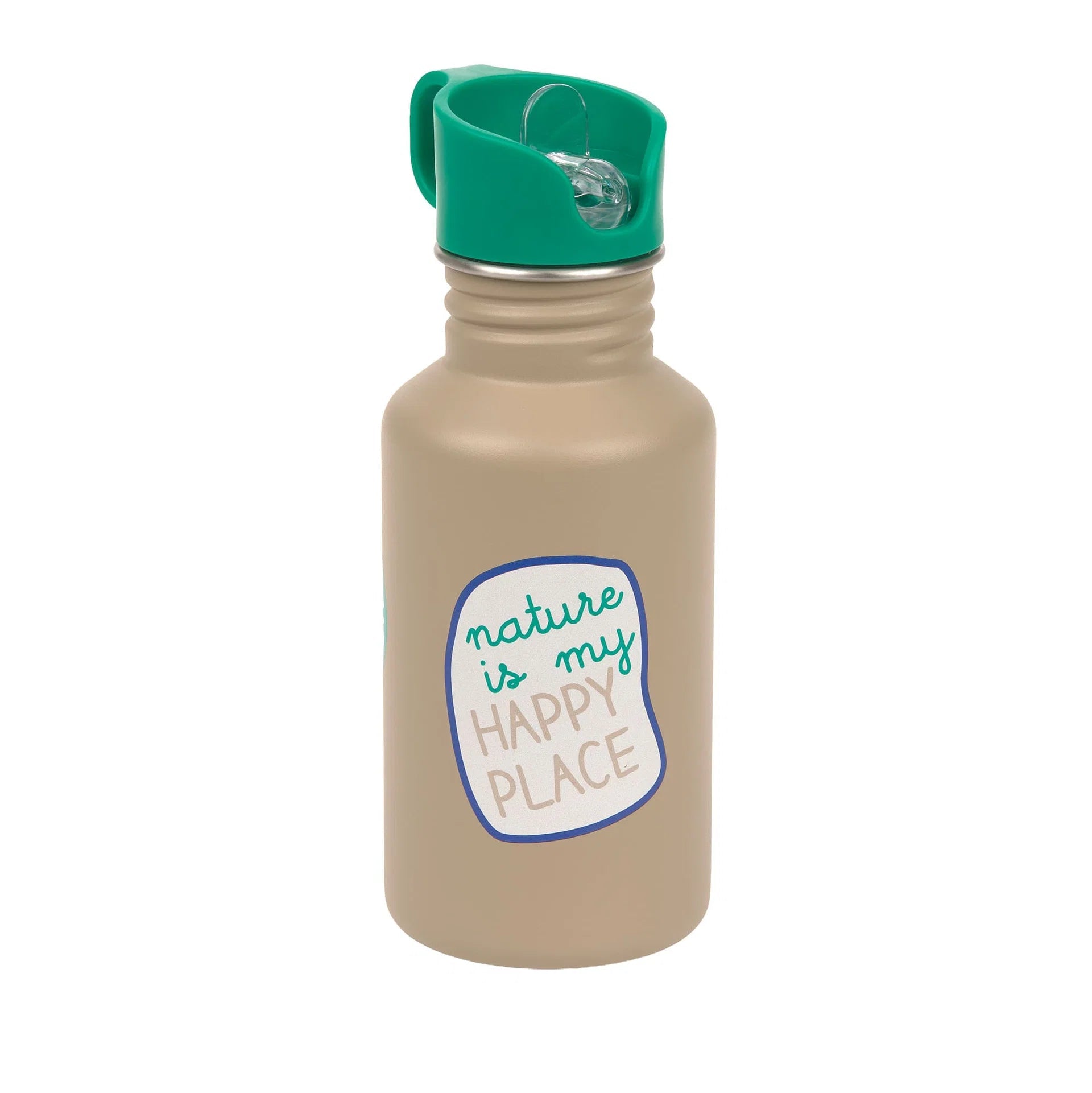 Edelstahl Kinder Trinkflasche 500 ml - Happy Trails, Frosch