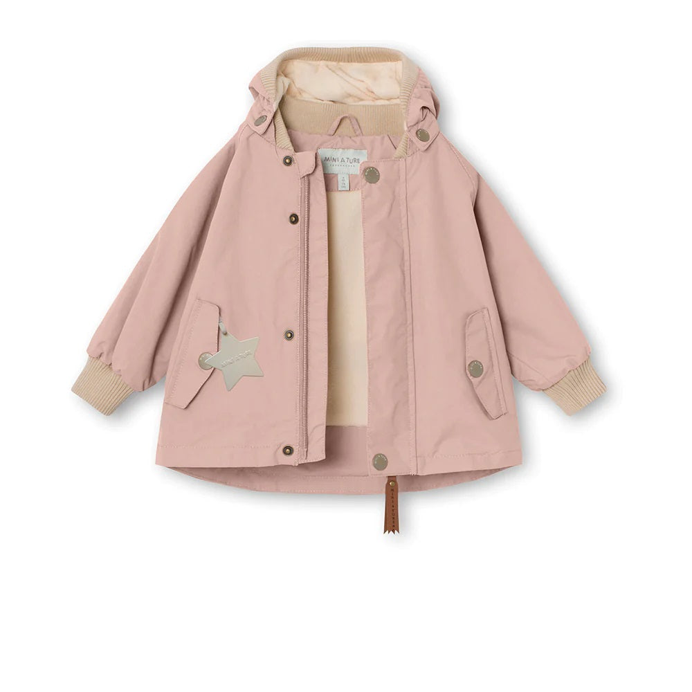 Mini A Ture - Wally fleece lined spring jacket. GRS - Rose Smoke