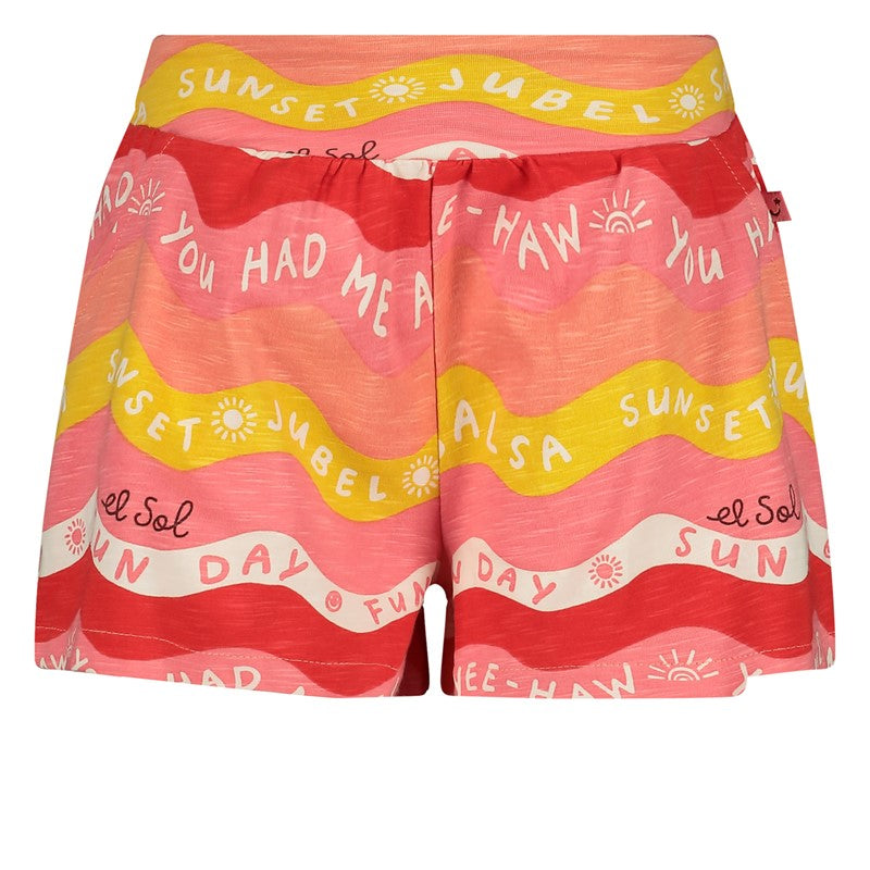 Jubel-Short AOP - Salsa Sunset-Rosa