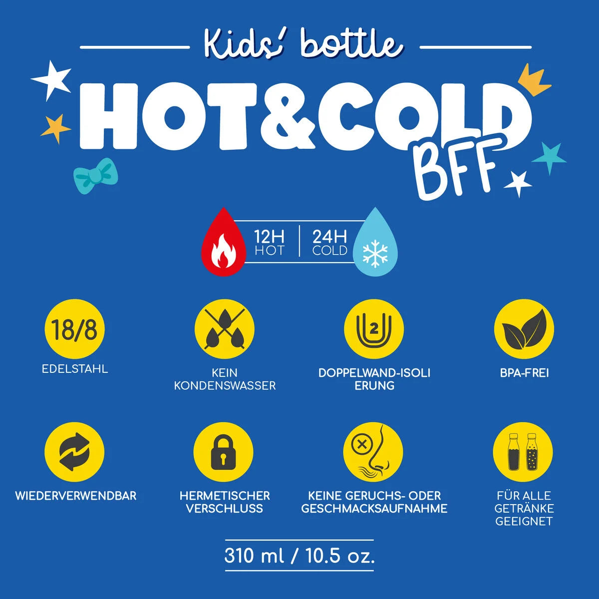 Thermosflasche für Kinder - Penguin - Hot&Cold BFF