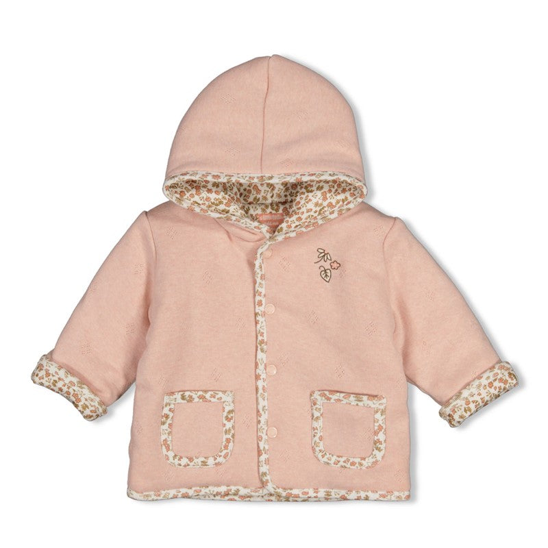 Feetje-Wendejacke mit Kapuze - Fall in Love-Rosa Melange