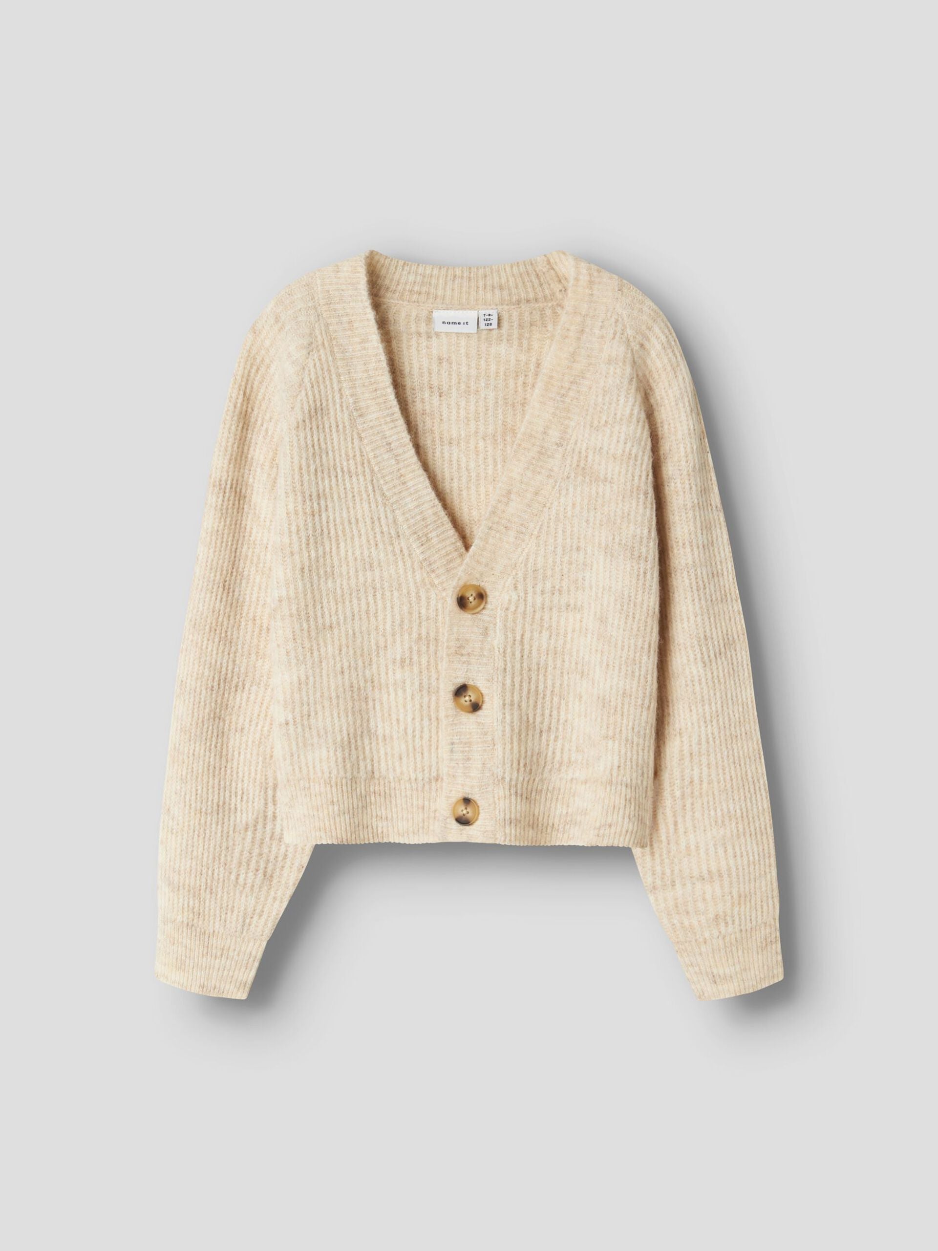Name it-NKFHOLLY BOXY SHORT KNIT CARD NOOS- pure cashmere