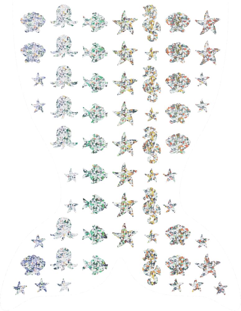 Meereszauber-Malblock: Glitzersticker (Nella Nixe)