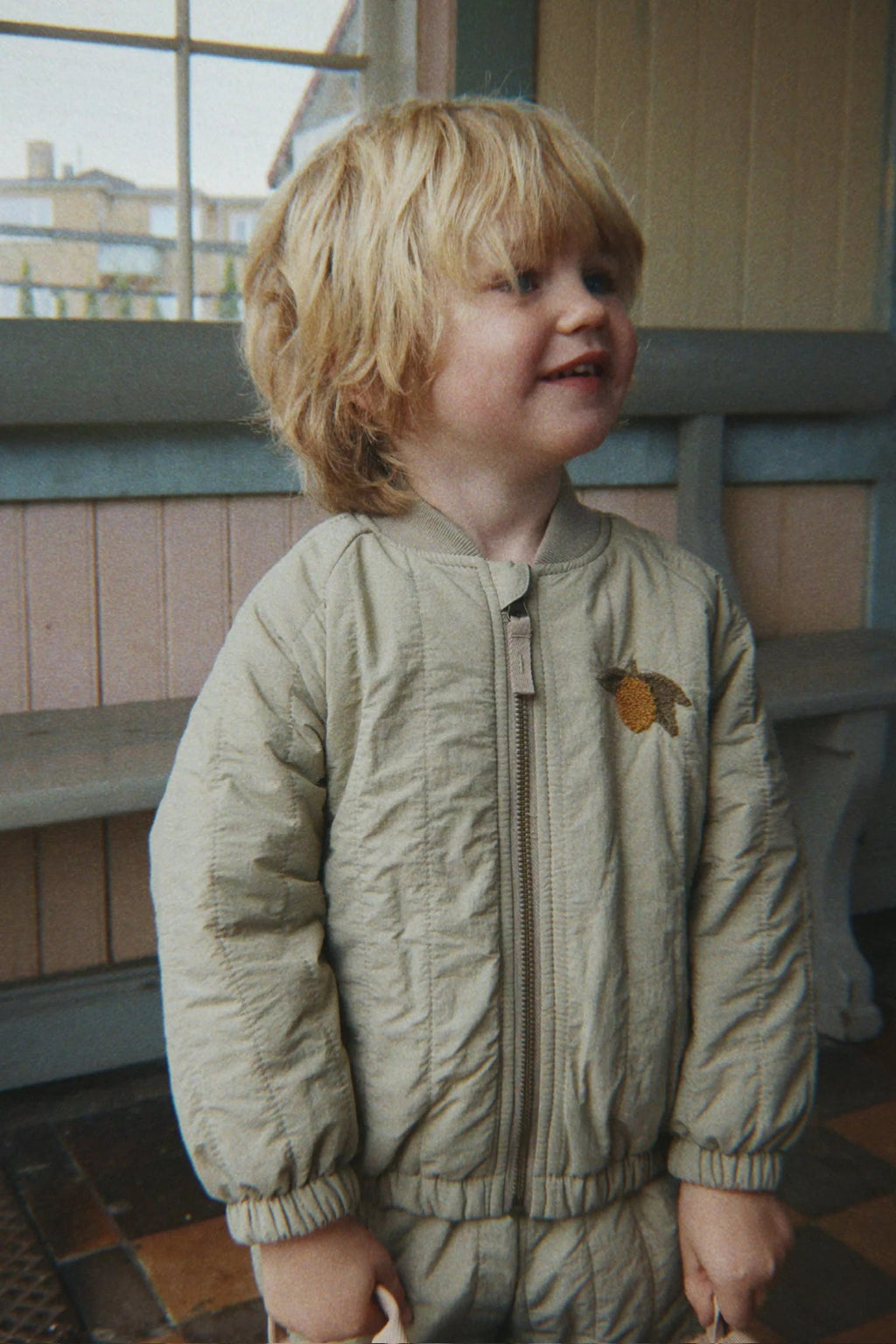 Konges Sloejd-JUNO TERRY BOMBER JACKET-LAUREL OAK