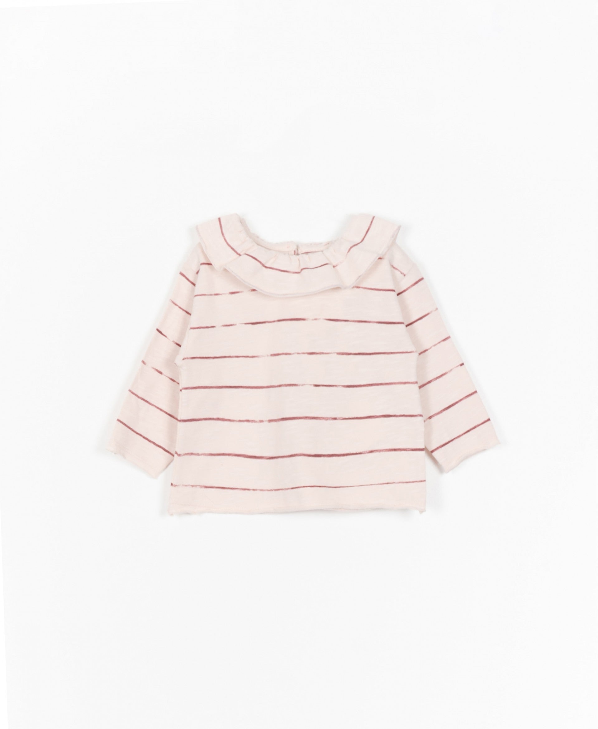 Play Up - PRINTED FLAMÉ JERSEY LS T-SHIRT - GARLIC