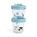 Baby-Snackbox 2-er Set - Tiny farm - Blau