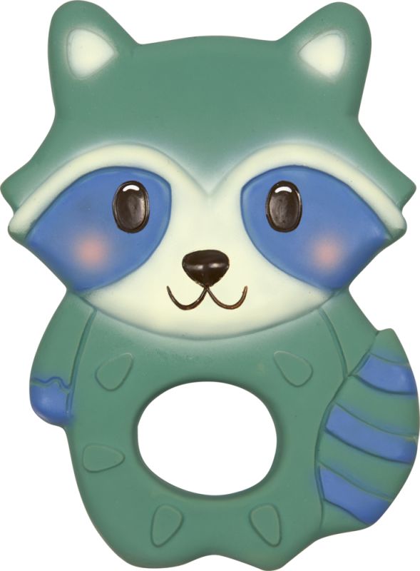 Beißring aus Naturkautschuk Waschbär - BabyGlück