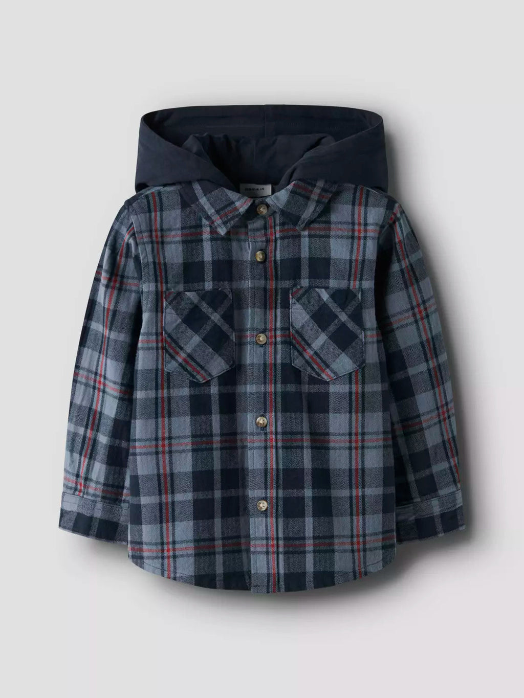 Name it-NMMRUSSEL LS OVERSHIRT WH-Navy Blazer
