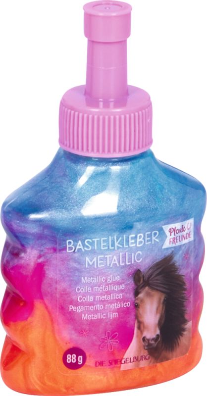 Bastelkleber Metallic - Pferdefreunde