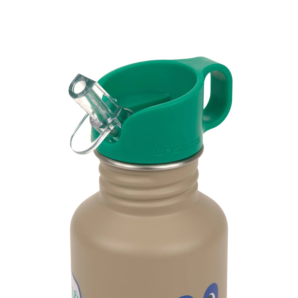 Edelstahl Kinder Trinkflasche 500 ml - Happy Trails, Frosch