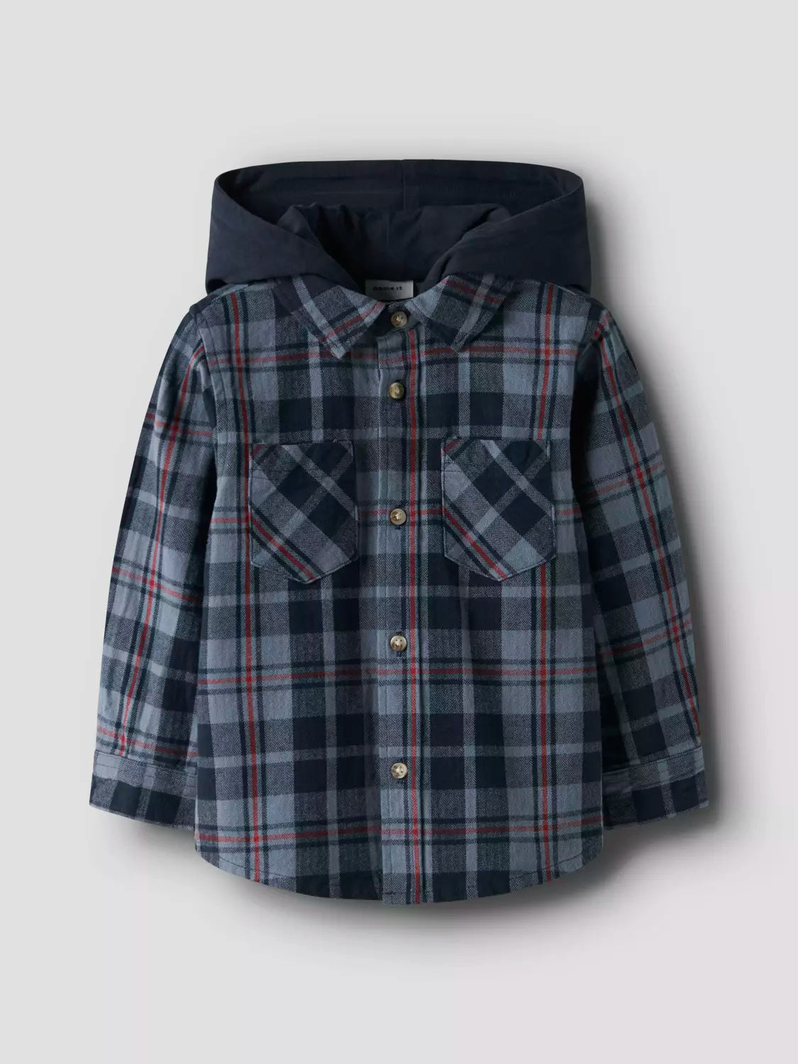 Name it-NMMRUSSEL LS OVERSHIRT WH-Navy Blazer
